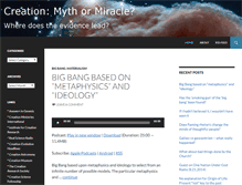 Tablet Screenshot of creationmythormiracle.com